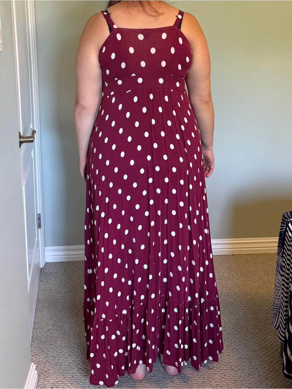Torrid Red Polka Dot Maxi Dress - Picture 4 of 8